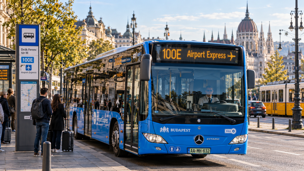 bus 100E aeroport budapest